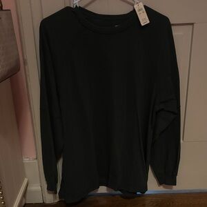 Aerie Women’s Dark Green Long-Sleeve Shirt